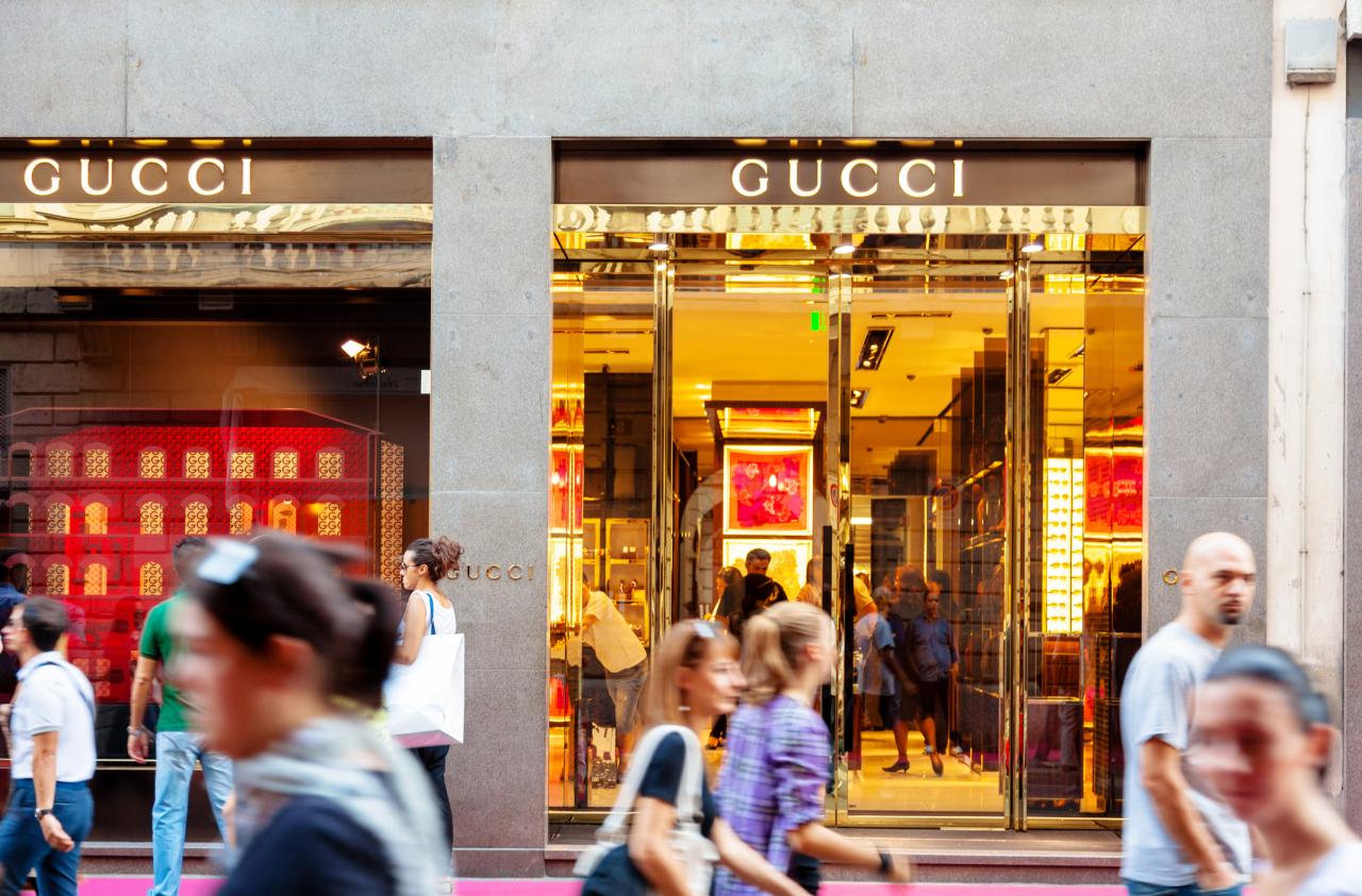 Una tienda Gucci en Milán